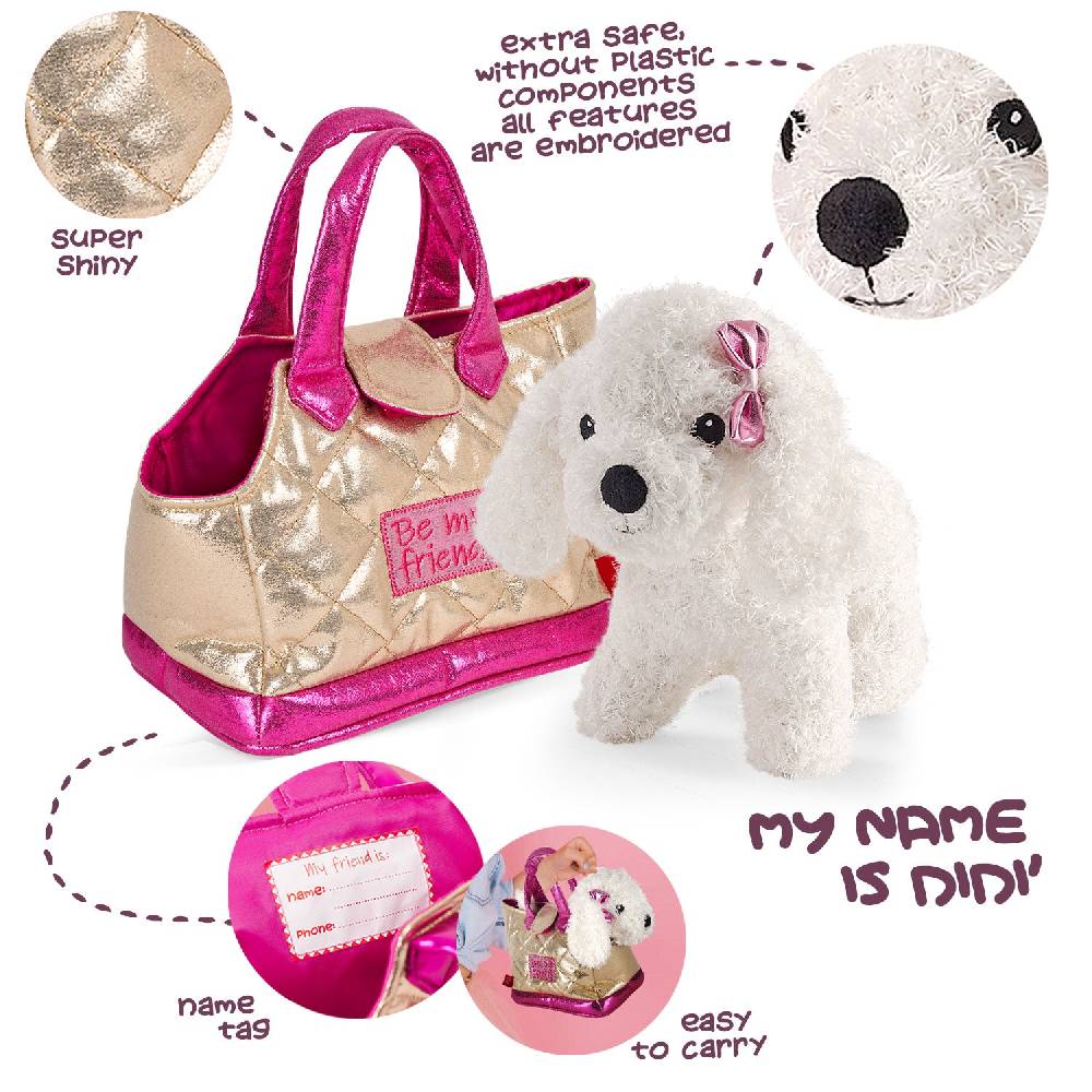 Perletti Borsetta con Peluche Removibile Spedizione Gratuita