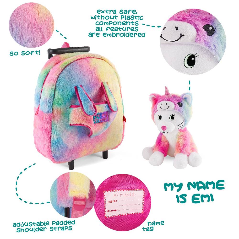 Perletti Trolley con Peluche Kawaii Pezzi Unici