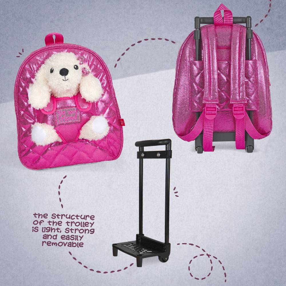 Perletti Trolley con Peluche Barboncino Soddisfazione Garantita