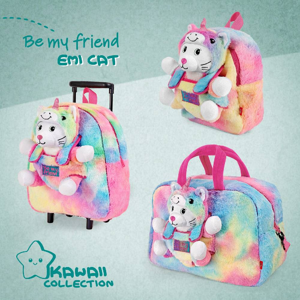 Perletti Borsa Sport con Peluche Kawaii Negozi Online