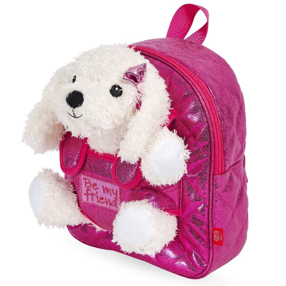 Perletti Zainetto con Peluche Barboncino Consegna Veloce