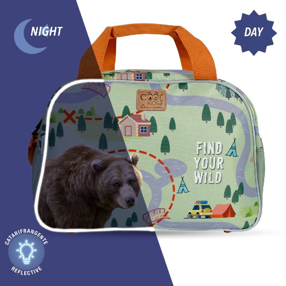 Perletti Borsa Sport Eco con Orso Shopping Online