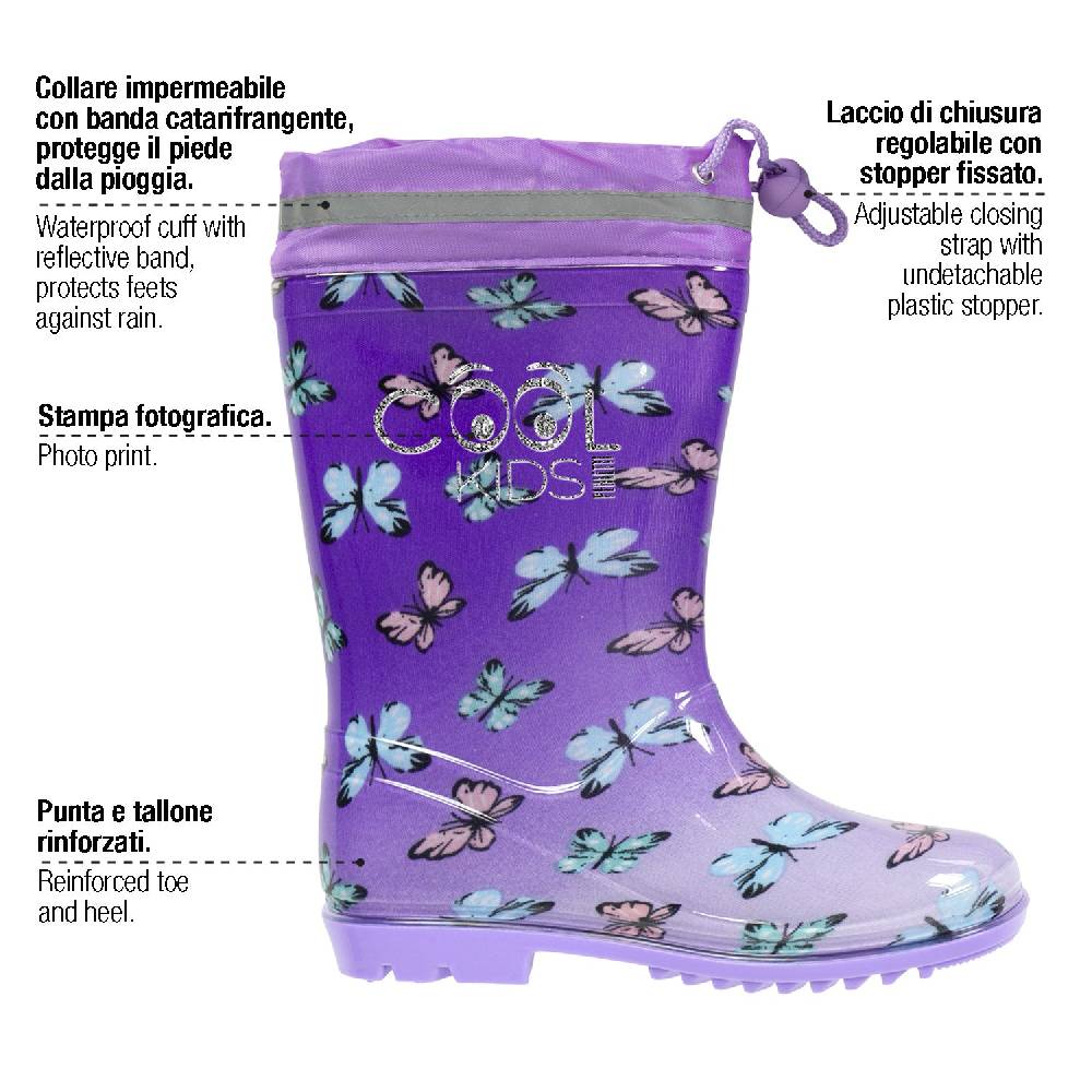 Perletti Stivaletti Farfalle Multicolore Promozione Limitata