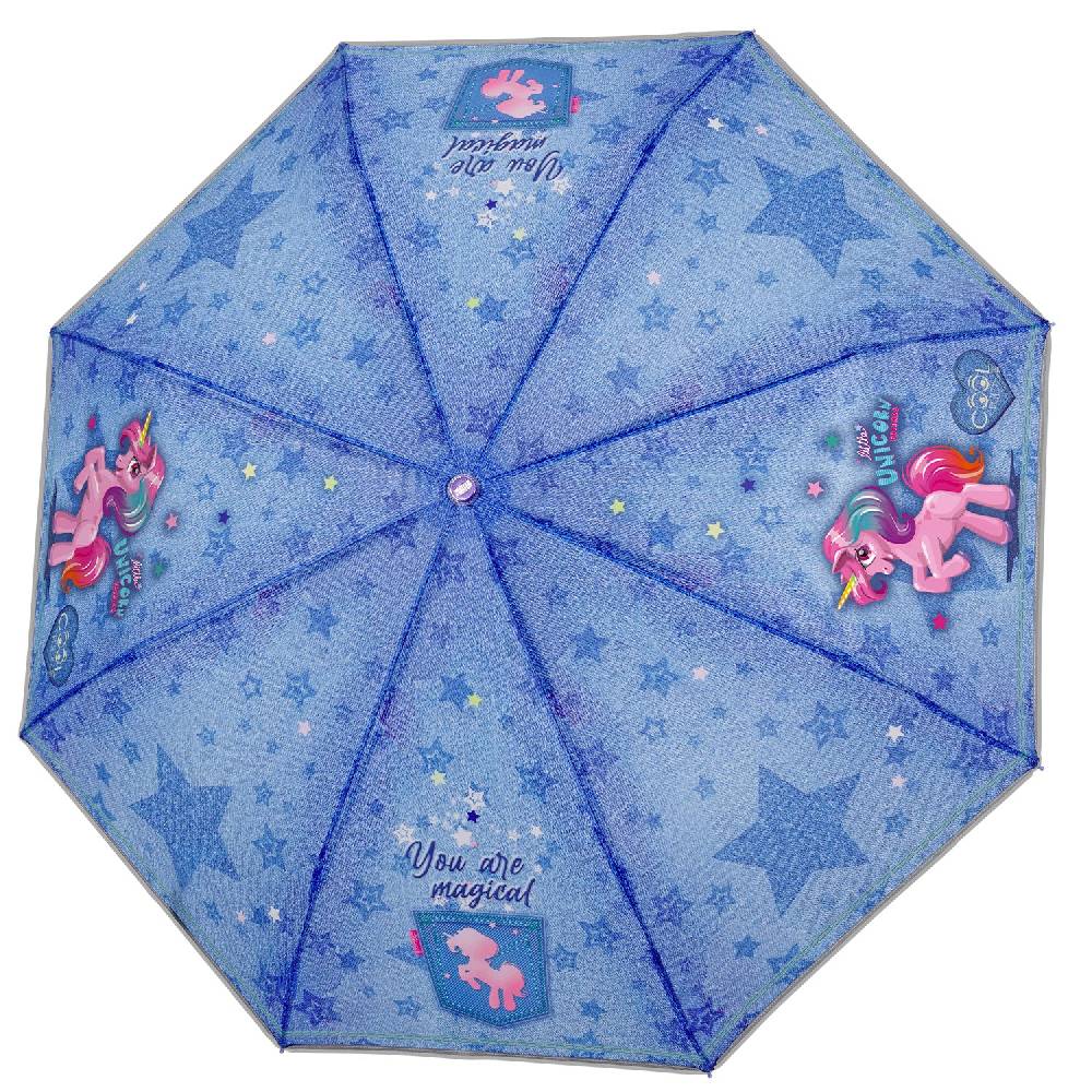 Perletti Ombrello Unicorno Mini Denim Vendita