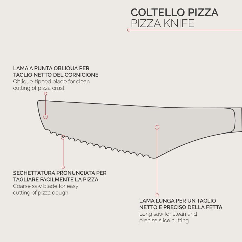 Pintinox Coltello pizza Cateri Smart » coltello pizza blister 6 pz Vendite Flash
