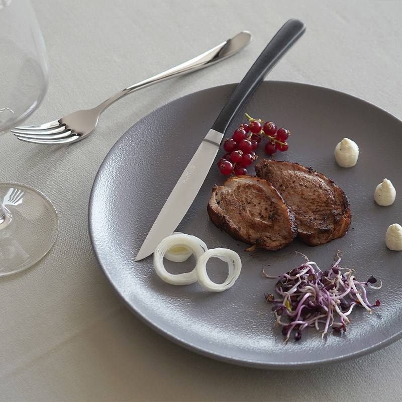 Pintinox Kobe » Coltello bistecca lama liscia e seghettata Nuovo
