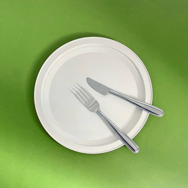Pintinox Piatto Use&Reuse » Set 6 pz piatto in acciaio riutilizzabile per pic-nic e party Vendita Calda