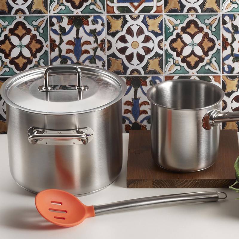 Pintinox ORANGE » Mestolo brodo in acciaio e silicone In Linea