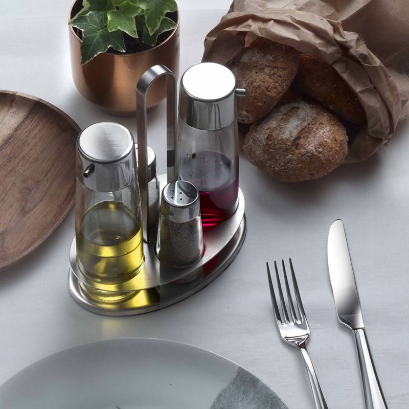 Pintinox TASTE » Set Oliera 4 posti In Linea