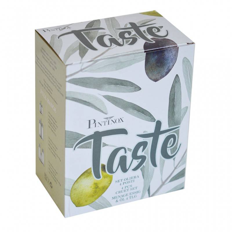 Pintinox TASTE » Set Oliera 4 posti In Linea