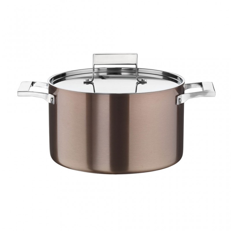 Pintinox Century » Casseruola fonda in trimetallo con coperchio
