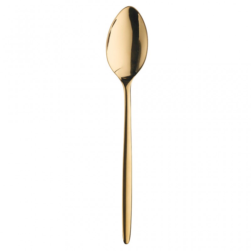 Pintinox Olivia Treasure Gold » Posate da tavola in acciaio con finitura Treasure Gold In Linea