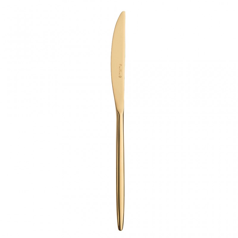 Pintinox Olivia Treasure Gold » Posate da tavola in acciaio con finitura Treasure Gold In Linea