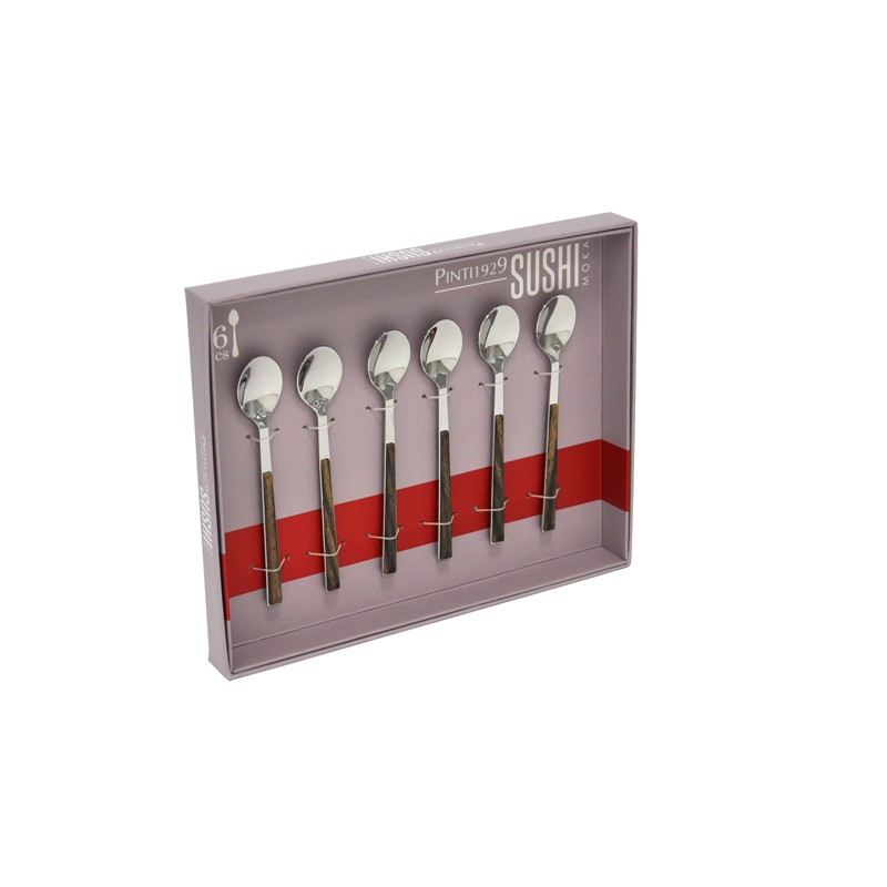 Pintinox Sushi Moka » Cucchiaini con manico wenge Prezzo Ridotto