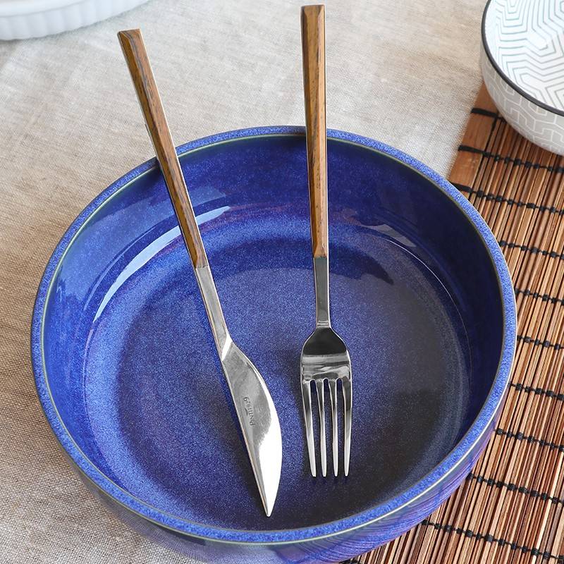 Pintinox Sushi Queen » set 24 posate da tavola in acciaio lucido con manico teak Hotsell