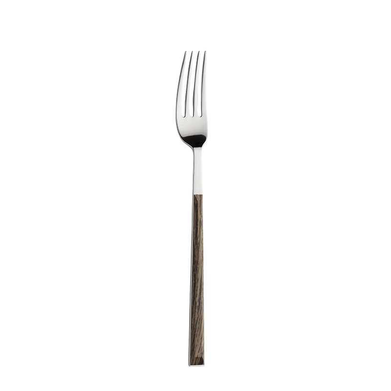 Pintinox Sushi Queen » set 24 posate da tavola in acciaio lucido con manico wenge Vendita Calda