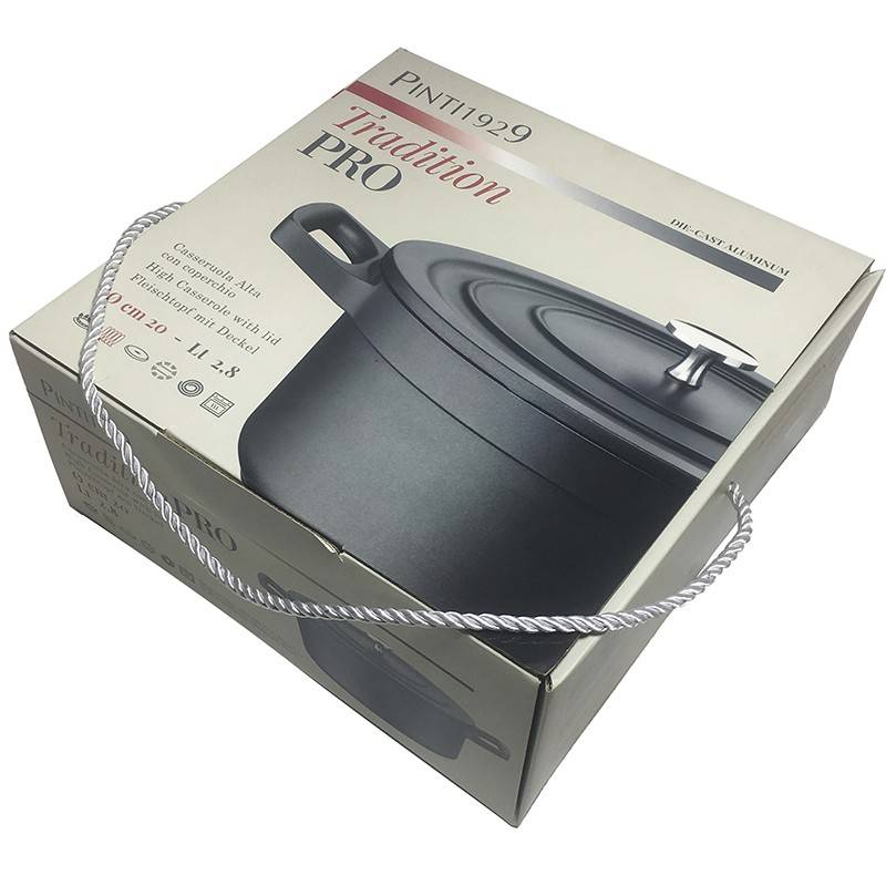 Pintinox PRO TRADTION » Tradition Casseruola alta in alluminio con coperchio in alluminio In Linea