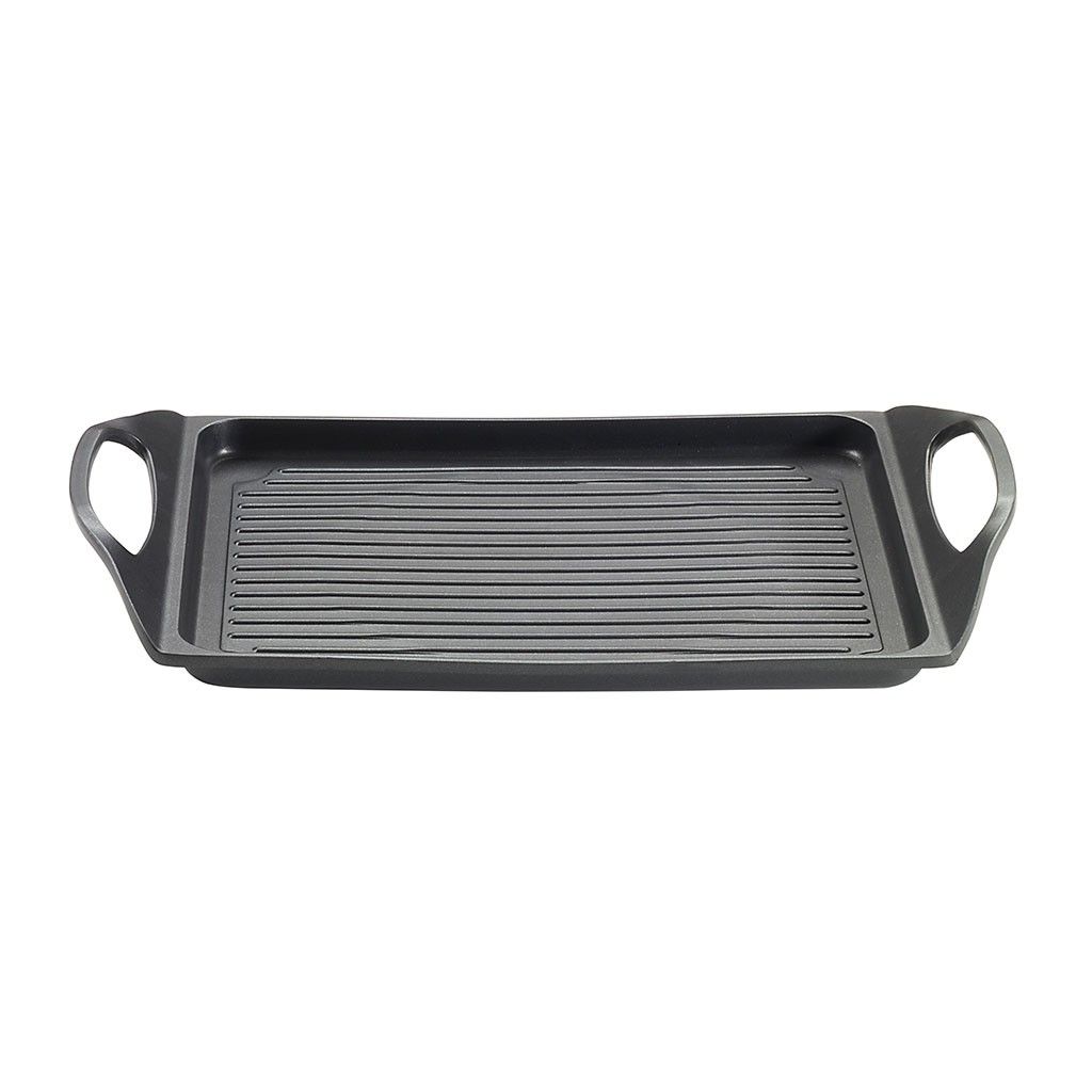 Pintinox PRO » Piastra con grill 45x27 cm in alluminio con rivestimento interno antiaderente Promozione Limitata