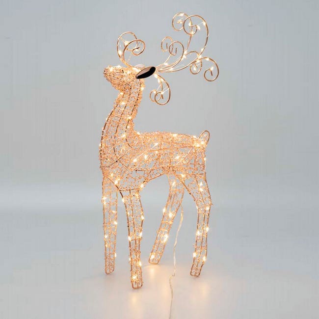 Leroymerlin Renna 100 lampadine bianco caldo H 47 cm In Linea