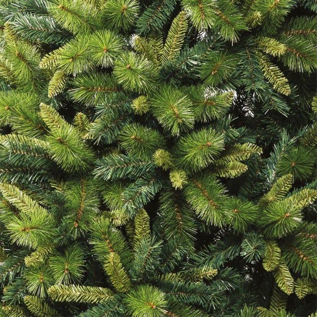 Leroymerlin Albero di Natale ARTIFICIALE JUSTIN in stile americano con tre tipologie di foglie pieno e folto - H210 cm 1381 rami Qualità