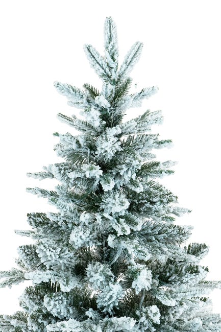 Leroymerlin BOP Albero di Natale Innevato NewArtemide 240 cm con Base Tronco Incorporata Fogliame in PE Real Touch e PVC Borsa Omaggio Apertura ad Ombrello Spedizione Gratuita