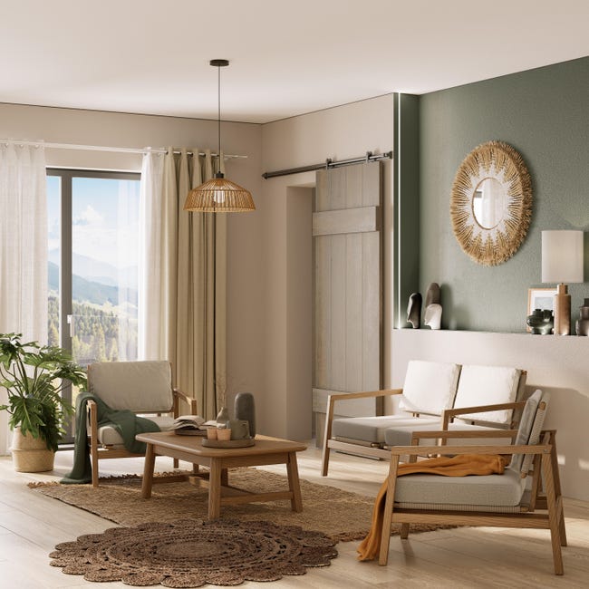 Leroymerlin Tenda INSPIRE Suzan white 0 bianco occhiello 140x280 cm Qualità Garantita