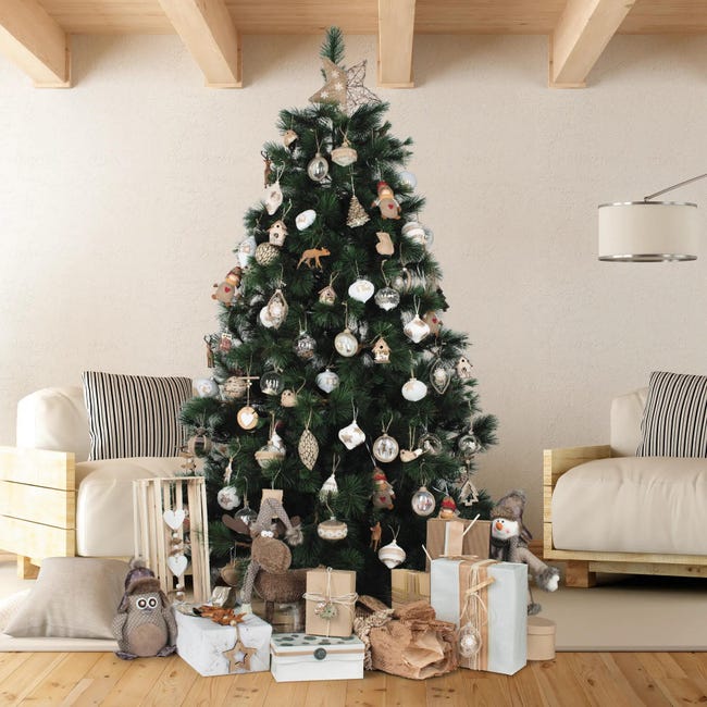 Leroymerlin Albero di Natale artificiale Marittimo verde H 210 cm x Ø 125 cm Consegna Veloce