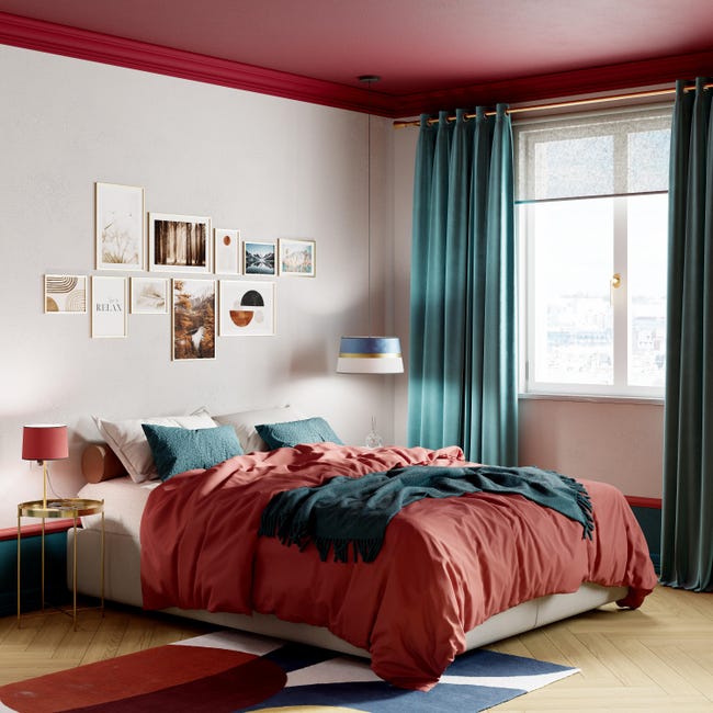 Leroymerlin Tenda INSPIRE New Manchester azzurro occhiello 140x280 cm Promozione Limitata
