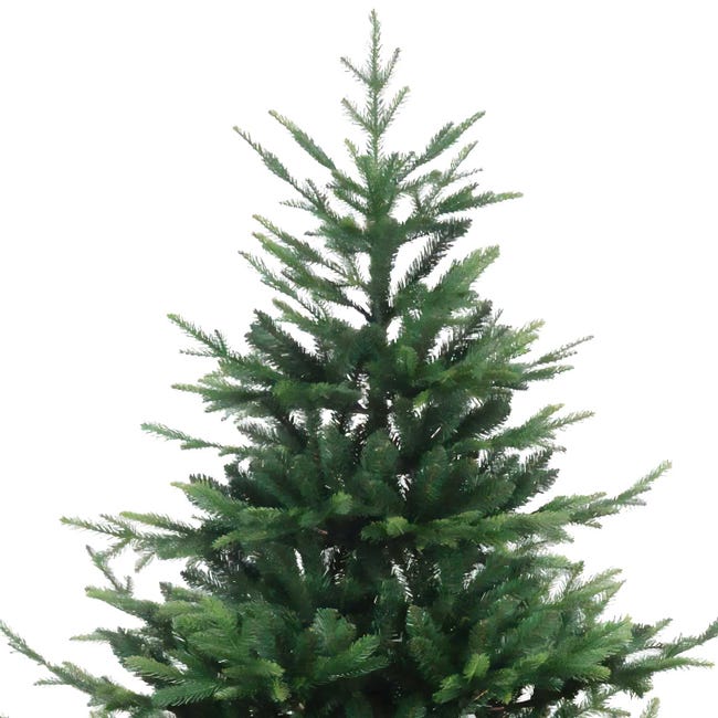 Leroymerlin Rockefeller - Albero di Natale effetto realistico in PE e PVC ø157x240H 3423 rami Prezzo Ridotto