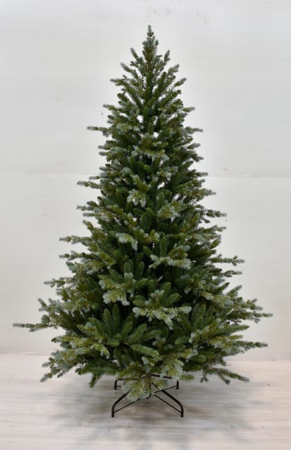 Leroymerlin Albero di Natale artificiale innevato Olaf verde H 210 cm x Ø 142 cm Convenienza