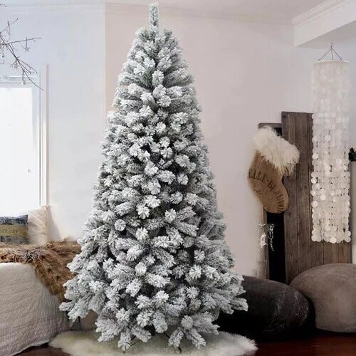 Leroymerlin Albero Di Natale Innevato 240cm Super Folto Effetto Neve Reale