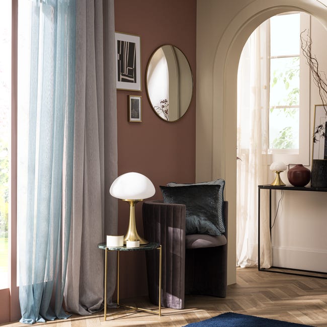 Leroymerlin Tenda INSPIRE Soft verde fettuccia e passanti nascosti 200x280 cm Fornitura limitata