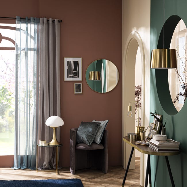 Leroymerlin Tenda INSPIRE Soft verde fettuccia e passanti nascosti 200x280 cm Fornitura limitata