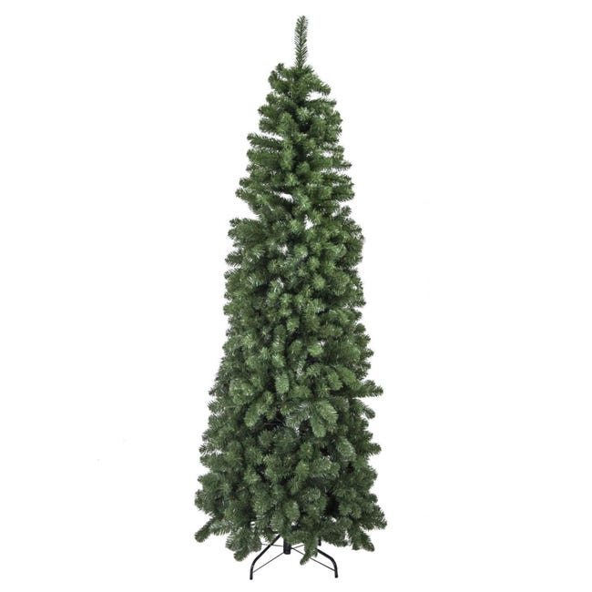 Leroymerlin Albero di Natale Slim 451 rami Verde ø64 h150 mod. Monte Slim Outlet