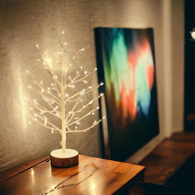 Leroymerlin Albero luminoso 108 lampadine bianco caldo H 45 cm Vendita Calda