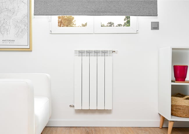 Leroymerlin Radiatore acqua calda EQUATION ALURAD in alluminio 5 elementi interasse 600 mm bianco In Linea