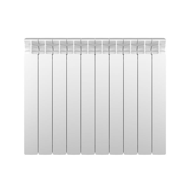 Leroymerlin Radiatore acqua calda EQUATION ALURAD in alluminio 10 elementi interasse 600 mm bianco