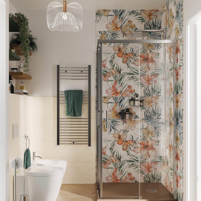 Leroymerlin Scaldasalviette ad acqua calda DE'LONGHI KIARA argento interasse 450 mm L 50 x H 186 cm Novità