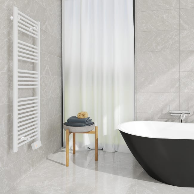 Leroymerlin Scaldasalviette elettrico EQUATION Kaltar L 50 cm bianco Presa