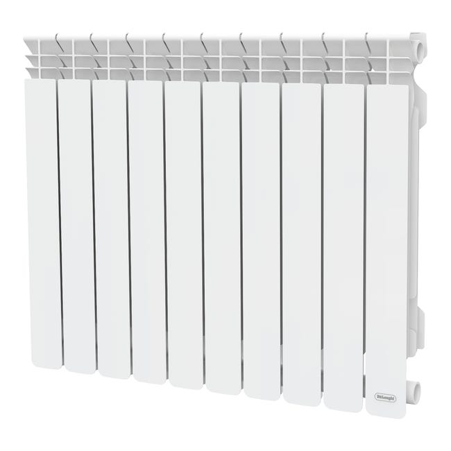 Leroymerlin Radiatore acqua calda DE'LONGHI MARVYS in alluminio 1 colonna 10 elementi interasse 600 mm bianco
