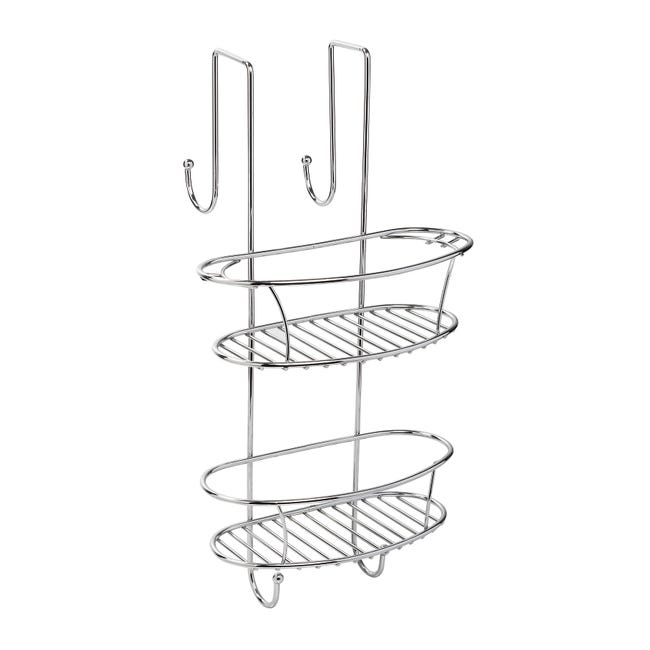 Leroymerlin Organizer per doccia per parete doccia Spider cromo