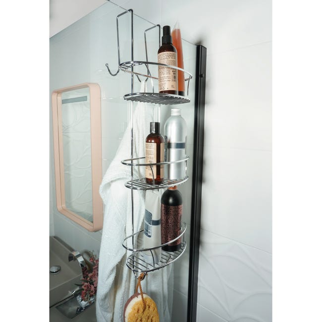 Leroymerlin Organizer per doccia per porta doccia Spider cromo Promozione Limitata