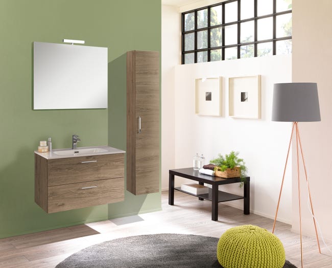 Leroymerlin Colonna per mobile bagno Noa 1 anta P 27 x L 30 x H 160 cm rovere nabucco Economico