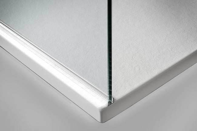 Leroymerlin Piatto doccia in resina effetto pietra L 120 x L 80 cm bianco Online