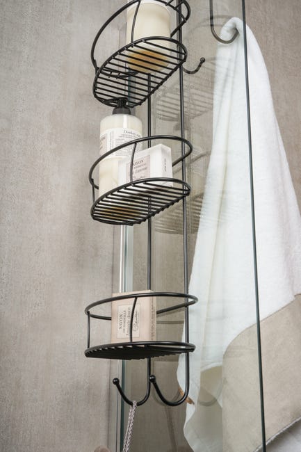Leroymerlin Organizer per doccia per porta doccia Spider xxl nero opaco Vendita Economica