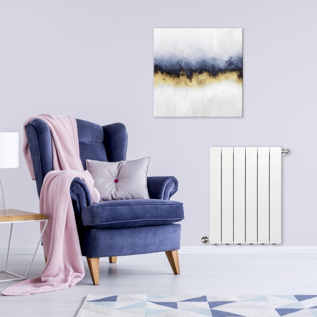Leroymerlin Radiatore acqua calda PRODIGE MODERN in alluminio 6 elementi interasse 600 mm bianco Flash Sale