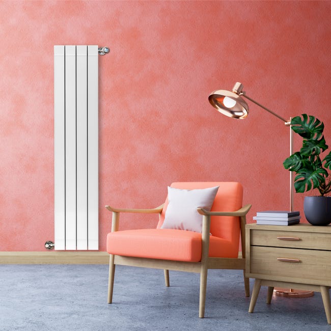 Leroymerlin Radiatore acqua calda PRODIGE SUPERIOR in alluminio 4 elementi interasse 1400 mm bianco Novità