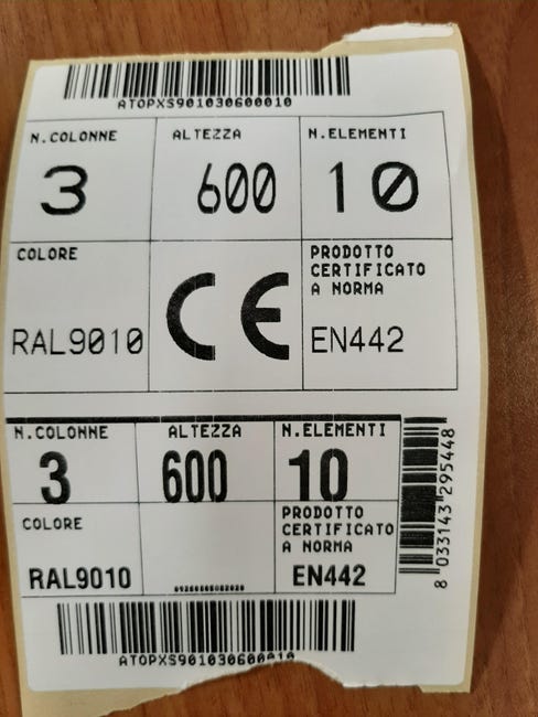 Leroymerlin Radiatore acqua calda EQUATION Comby in acciaio 3 colonne 15 elementi interasse 623 mm bianco Saldi