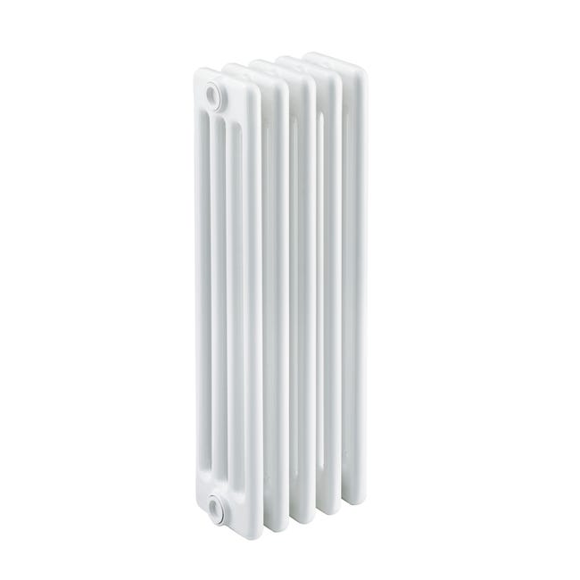 Leroymerlin Radiatore acqua calda EQUATION Comby in acciaio 4 colonne 5 elementi interasse 623 mm bianco
