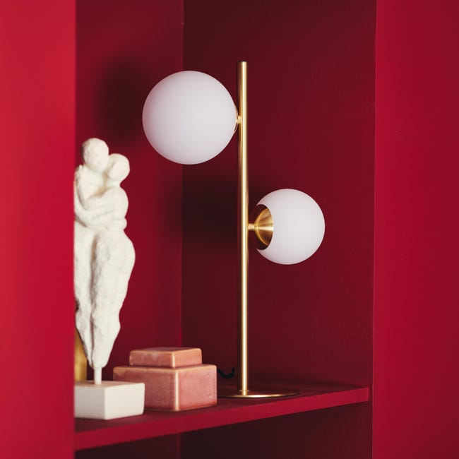 Leroymerlin Lampada da tavolo glamour Callas 2xG9 INSPIRE Sottocosto
